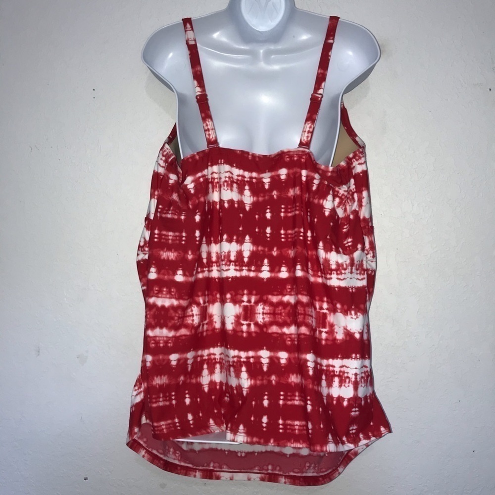Cacique Swim Tie Dye Tankini Swimsuit Top 44DDD - Picture 6 of 9
